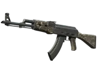 Souvenir AK-47 | Black Laminate (Battle-Scarred) skin