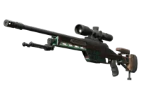 Souvenir SSG 08 | Lazurowy glif (mocne zużycie) skin