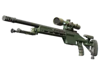 SSG 08 | Green Ceramic (mocne zużycie) skin