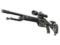SSG 08 | Grey Smoke (mocne zużycie) skin