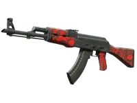 StatTrak™ AK-47 | Laminado rojo (Bastante desgastado) skin