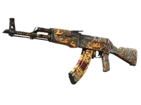 StatTrak™ AK-47 | Searing Rage (Well-Worn)