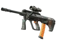 StatTrak™ AUG | 琥珀冲流 (久经沙场) skin