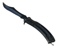 ★ StatTrak™ Butterfly Knife | Blue Steel (Battle-Scarred)