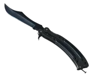 StatTrak™ Cuchillo Mariposa ★ | Azul metalizado (Casi nuevo) skin