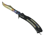 StatTrak™ Cuchillo Mariposa ★ | Acero templado (Recién fabricado) skin
