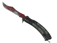 ★ StatTrak™ Butterfly Knife | Crimson Web (Battle-Scarred)