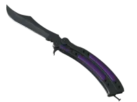 StatTrak™ Cuchillo Mariposa ★ | Ultravioleta (Casi nuevo) skin