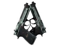 StatTrak™ Dual Berettas | Dezastre (Battle-Scarred) skin