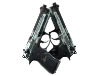 StatTrak™ Dual Berettas | Dezastre (Well-Worn)