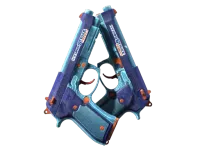 StatTrak™ Dual Berettas | Hydro Strike (Field-Tested)