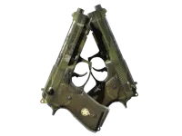 StatTrak™ Dual Berettas | Retribution (Well-Worn) skin