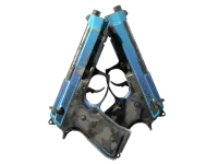 StatTrak™ Dual Berettas | Urban Shock (Well-Worn) skin
