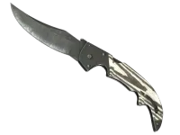 StatTrak™ Faca Falchion ★ | Black Laminate (Com Muito Uso) skin