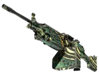 StatTrak™ M249 | Emerald Poison Dart (Testado no Terreno) skin