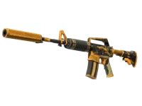 StatTrak™ M4A1-S | Golden Coil (Com Muito Uso) skin