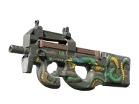 StatTrak™ P90 | Emerald Dragon (Com Muito Uso) skin