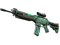StatTrak™ SG 553 | Dragon Tech (Minimal Wear)