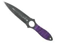 Nóż szkieletowy (★ StatTrak™) | Ultrafiolet (po ciężkich walkach) skin