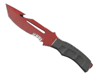 ★ StatTrak™ Survival Knife | Crimson Web (Well-Worn) skin