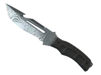 Nóż survivalowy (★ StatTrak™) | Stal damasceńska (mocne zużycie) skin