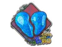 Klistermärke | 00 Nation (Glitter) | Rio 2022 skin