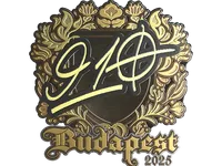 Sticker | 910 (Gold) | Budapest 2025 skin