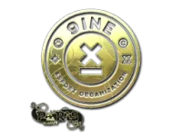 Naklejka | 9INE (złota) | Paryż 2023 skin