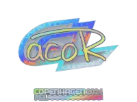 Naklejka | acoR (holograficzna) | Kopenhaga 2024 skin