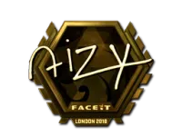 Sticker | aizy (Gold) | London 2018 skin