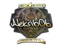 Наклейка | Aleksib (золотая) | Берлин-2019 skin