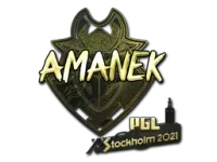 Autocolante | AMANEK (Gold) | Estocolmo 2021 skin
