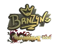 Sticker | brnz4n (Gold) | Shanghai 2024 skin