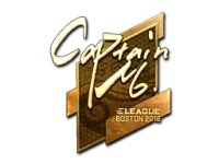 Naklejka | captainMo (złota) | Boston 2018 skin