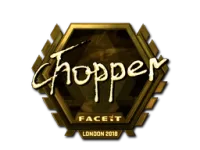 Naklejka | chopper (złota) | Londyn 2018 skin