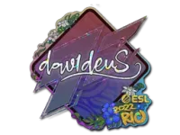 Sticker | dav1deuS (Glitter) | Rio 2022 skin