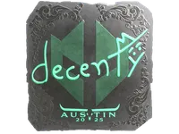 Sticker | decenty (Foil) | Austin 2025