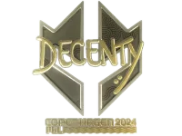 Sticker | decenty (Gold) | Copenhagen 2024