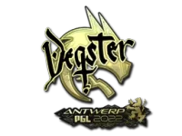 Sticker | degster (Gold) | Antwerp 2022