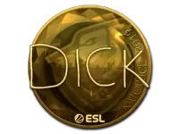 Naklejka | DickStacy (złota) | Katowice 2019 skin