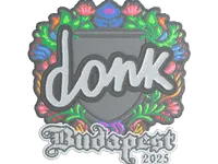 Наклейка | donk (вышитая) | Будапешт-2025 skin