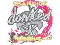 Sticker | donk (Glitter, Champion) | Shanghai 2024