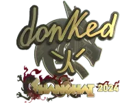 Sticker | donk (Gold) | Shanghai 2024