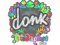 Наклейка | donk (голографическая) | Будапешт-2025 skin