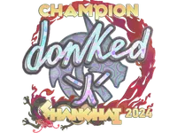 Sticker | donk (Holo, Champion) | Shanghai 2024