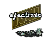Naklejka | electronic (brokatowa) | Antwerpia 2022 skin