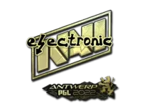 Sticker | electronic (Gold) | Antwerp 2022 skin