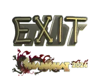 Autocolante | exit (Gold) | Shanghai 2024 skin