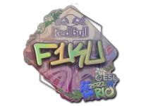 Naklejka | F1KU (holograficzna) | Rio 2022 skin