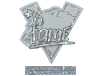 Naklejka | fame (brokatowa) | Kopenhaga 2024 skin
